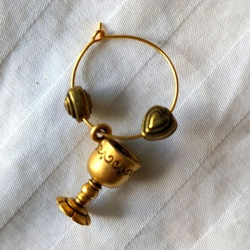 VTG Sur La TableThat Wine is Mine 6 Grapevine Wine Glass Charms NWT